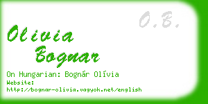 olivia bognar business card